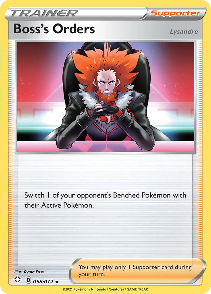 Boss's Orders 058/072 Rare