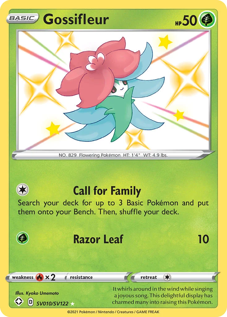 swsh45sv-sv010 Gossifleur SV010/SV122 Rare shiny