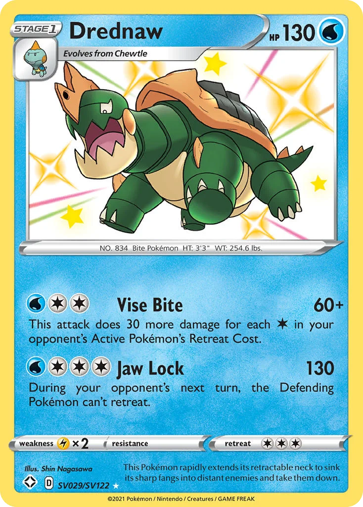 swsh45sv-sv029 Drednaw SV029/SV122 Rare shiny