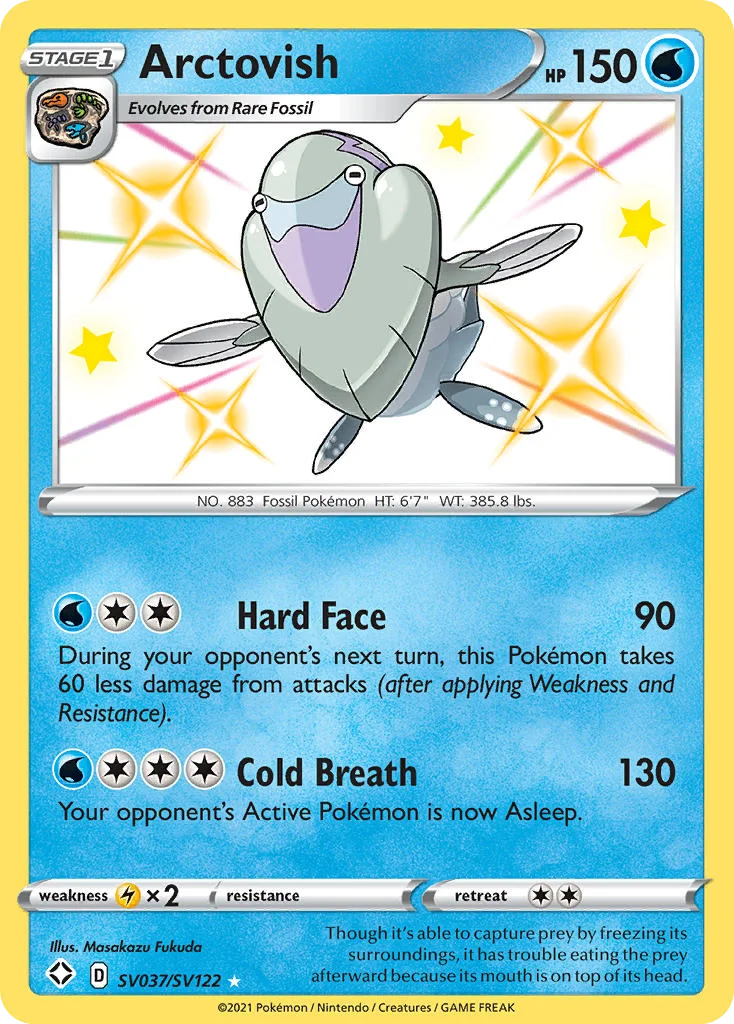 swsh45sv-sv037 Arctovish SV037/SV122 Rare shiny