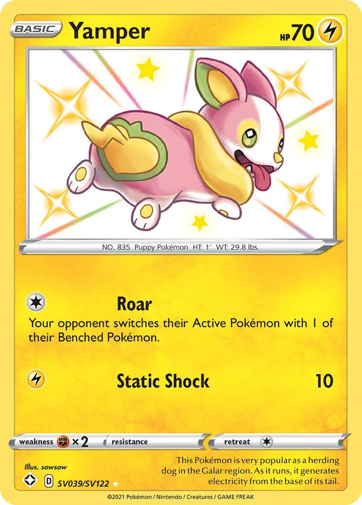Yamper SV039/SV122 Rare shiny