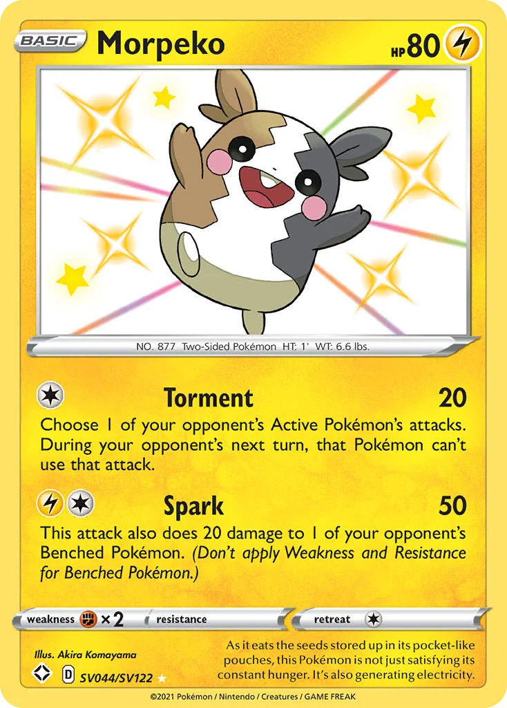 swsh45sv-sv044 Morpeko SV044/SV122 Rare shiny