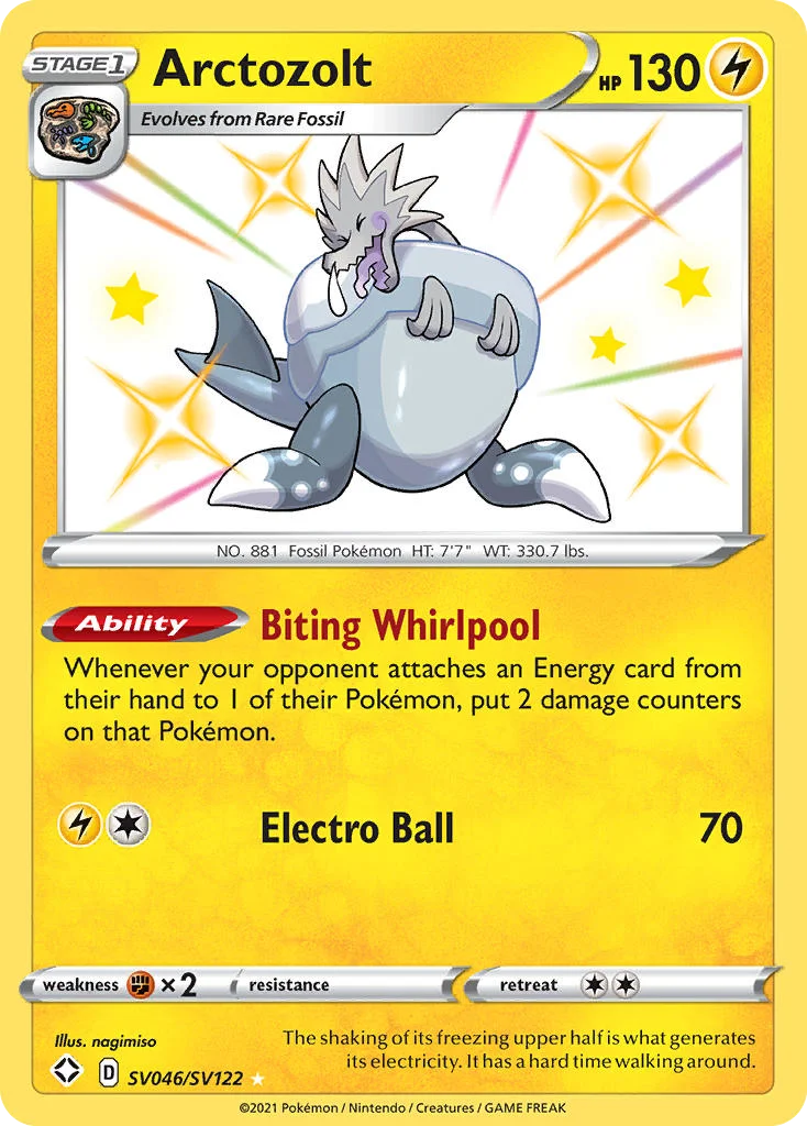 swsh45sv-sv046 Arctozolt SV046/SV122 Rare shiny
