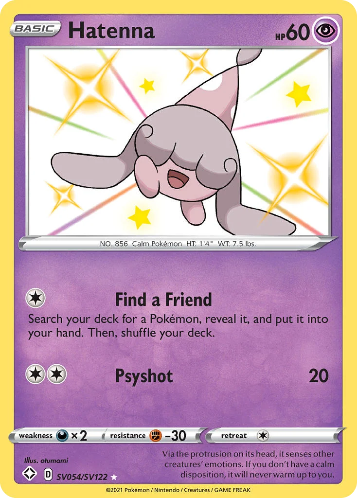 swsh45sv-sv054 Hatenna SV054/SV122 Rare shiny