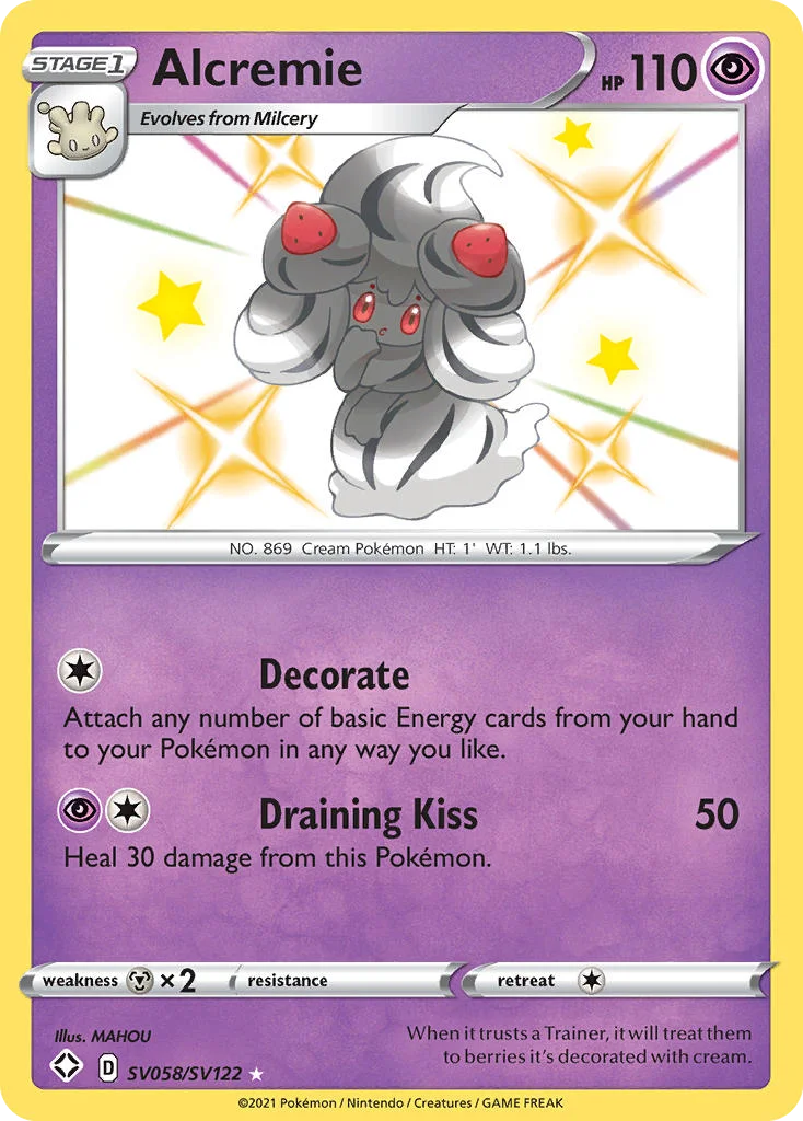 swsh45sv-sv058 Alcremie SV058/SV122 Rare shiny