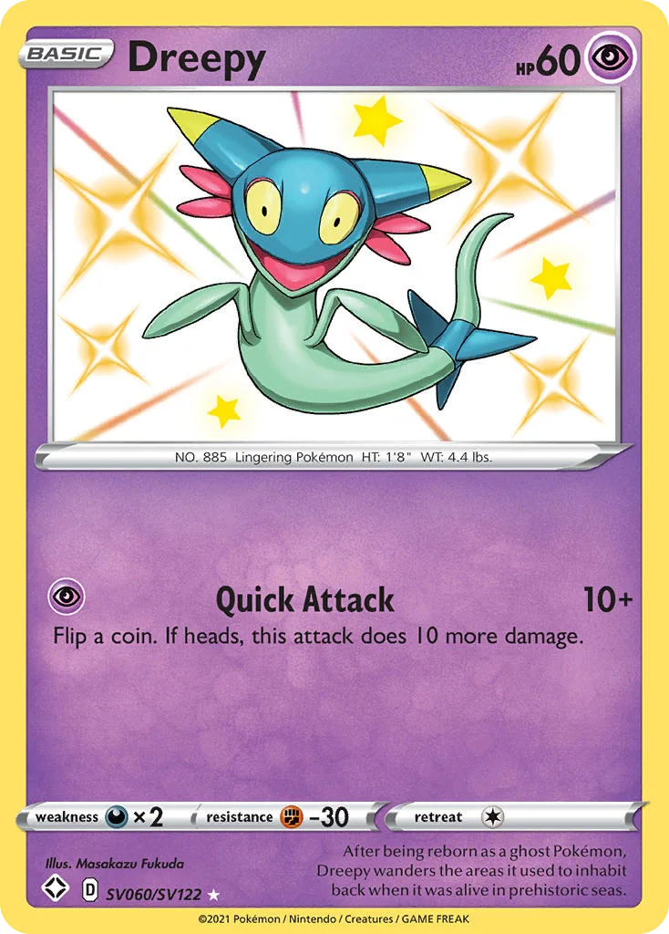 swsh45sv-sv060 Dreepy SV060/SV122 Rare shiny