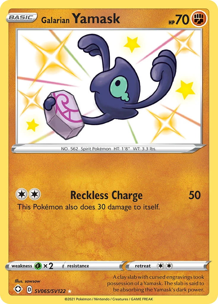 swsh45sv-sv065 Galarian Yamask SV065/SV122 Rare shiny