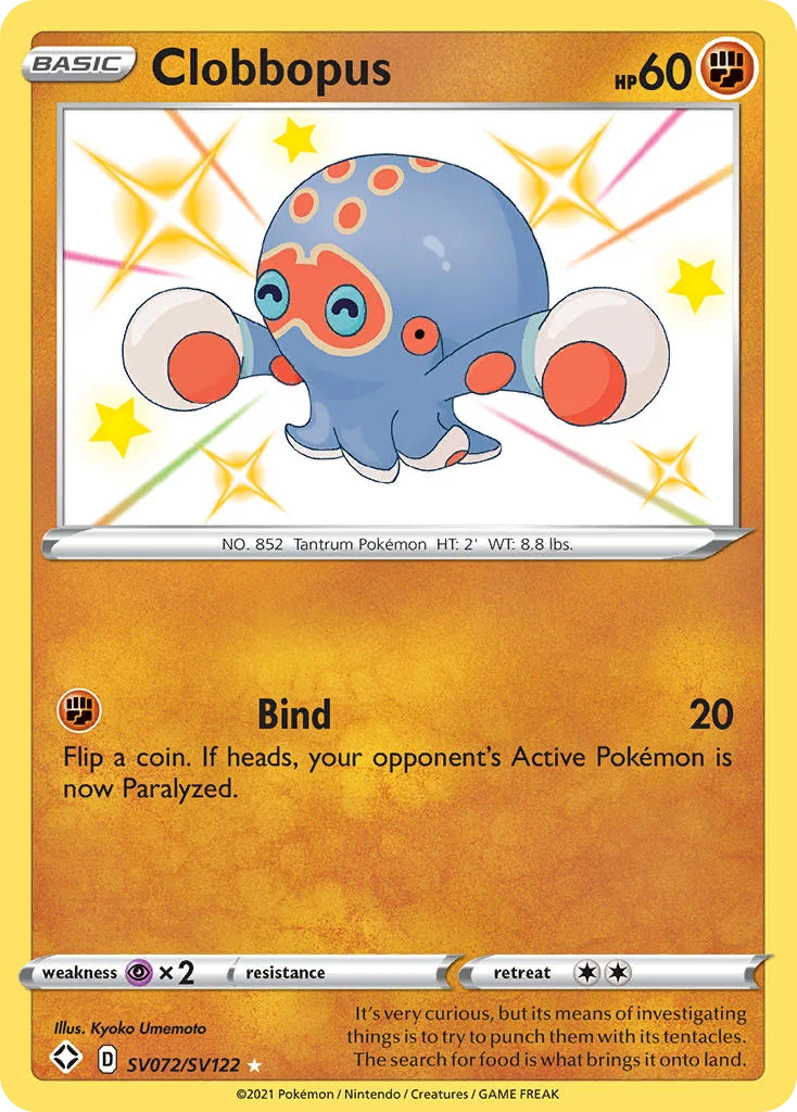 swsh45sv-sv072 Clobbopus SV072/SV122 Rare shiny