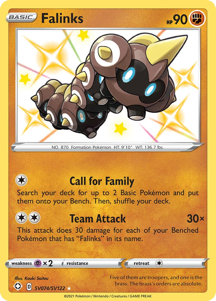 swsh45sv-sv074 Falinks SV074/SV122 Rare shiny