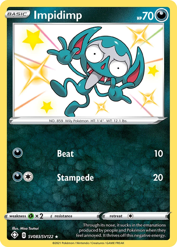 swsh45sv-sv083 Impidimp SV083/SV122 Rare shiny