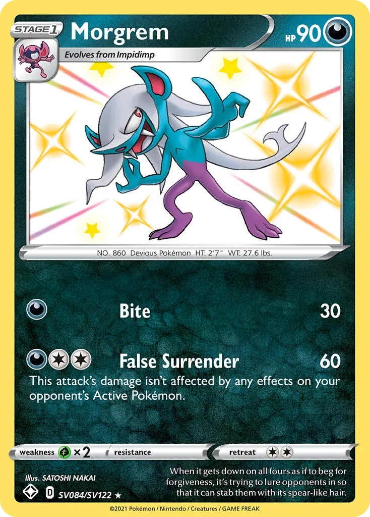swsh45sv-sv084 Morgrem SV084/SV122 Rare shiny