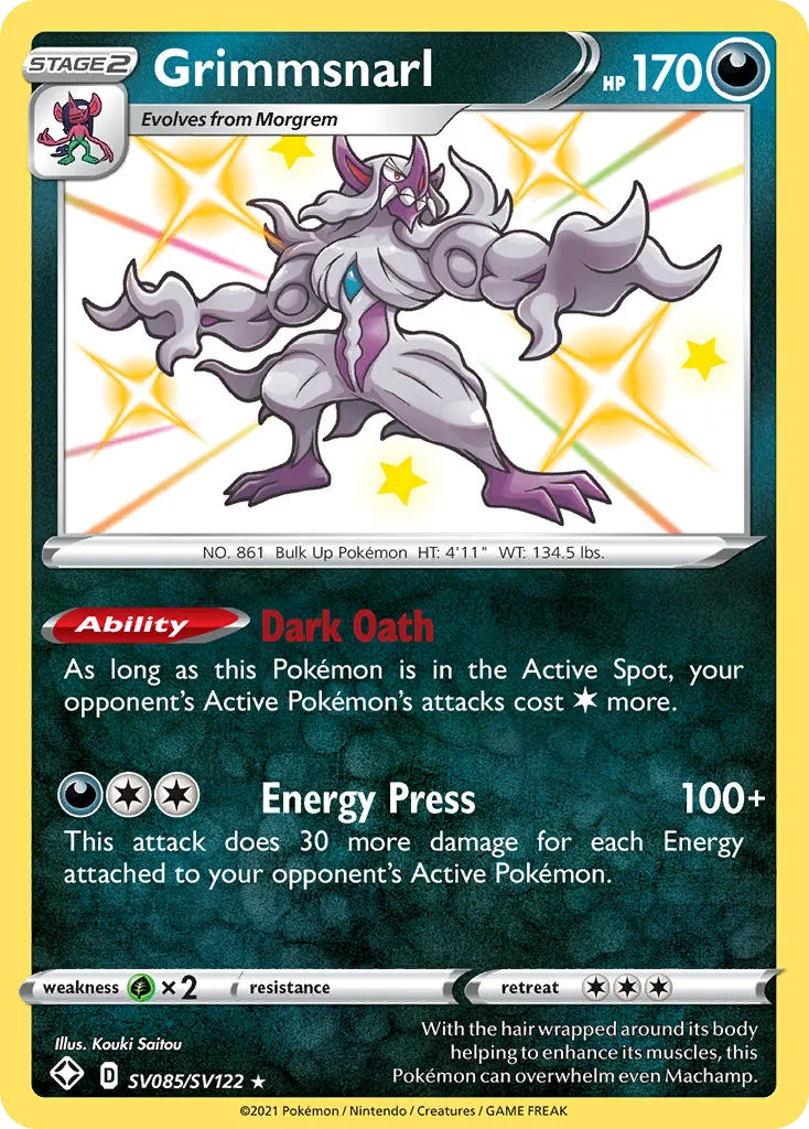 swsh45sv-sv085 Grimmsnarl SV085/SV122 Rare shiny