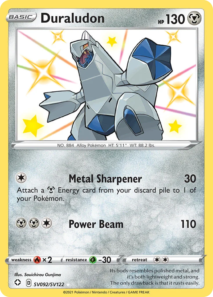swsh45sv-sv092 Duraludon SV092/SV122 Rare shiny