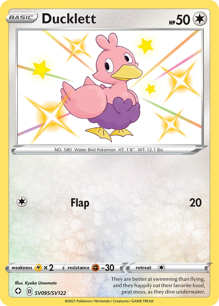 swsh45sv-sv095 Ducklett SV095/SV122 Rare shiny