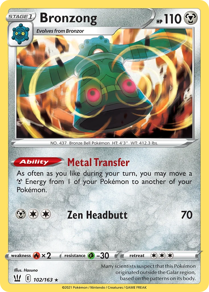 Bronzong 102/163 Rare holo