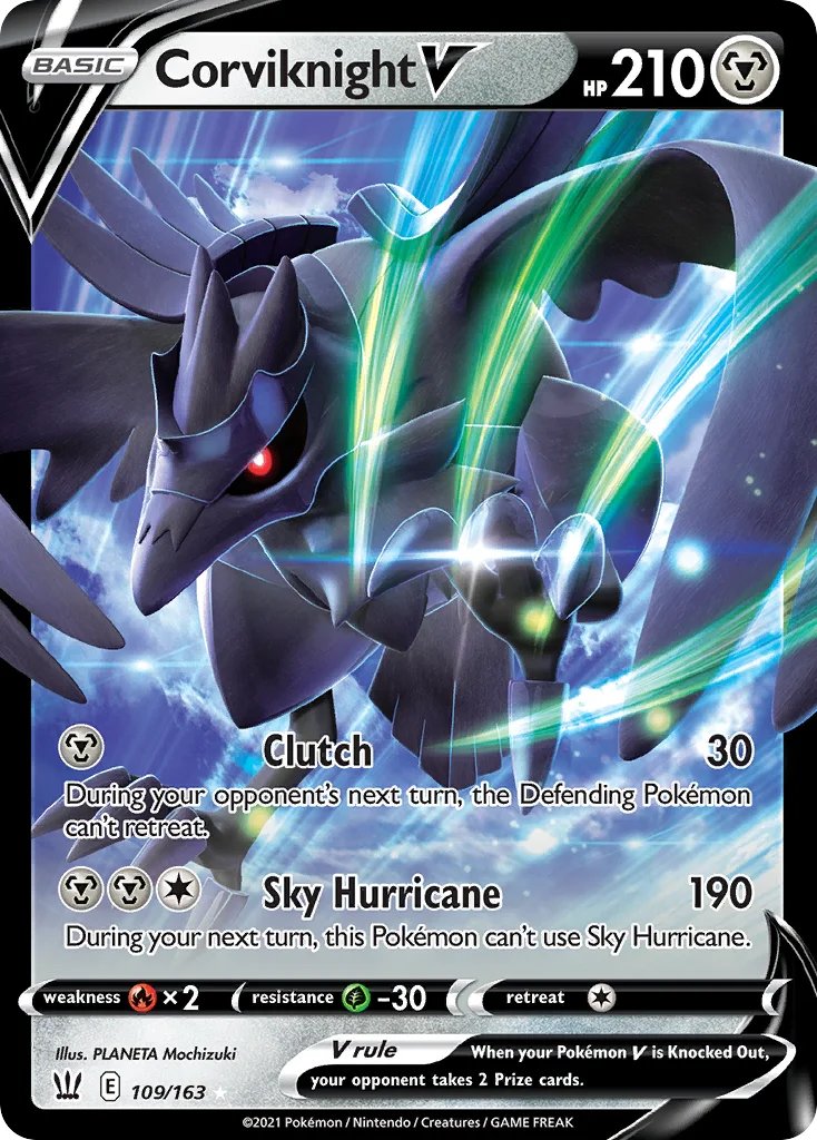Corviknight V 109/163 Rare holo v