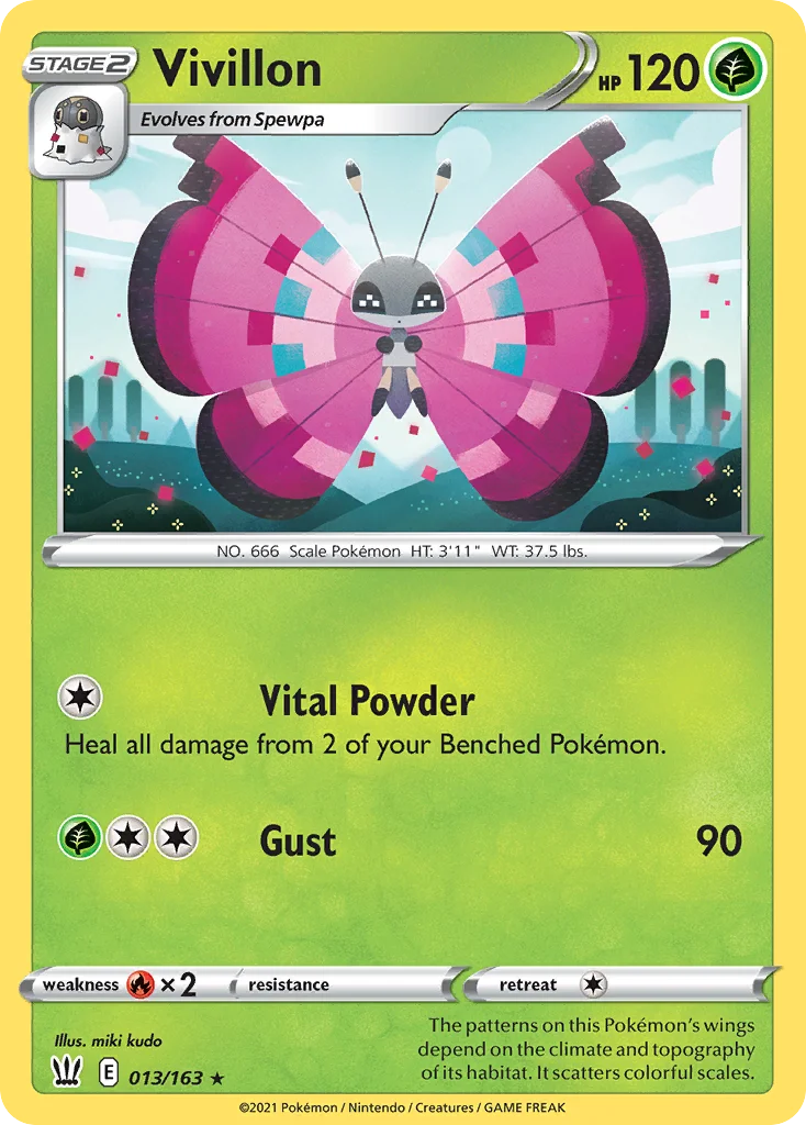 Vivillon 013/163 Rare