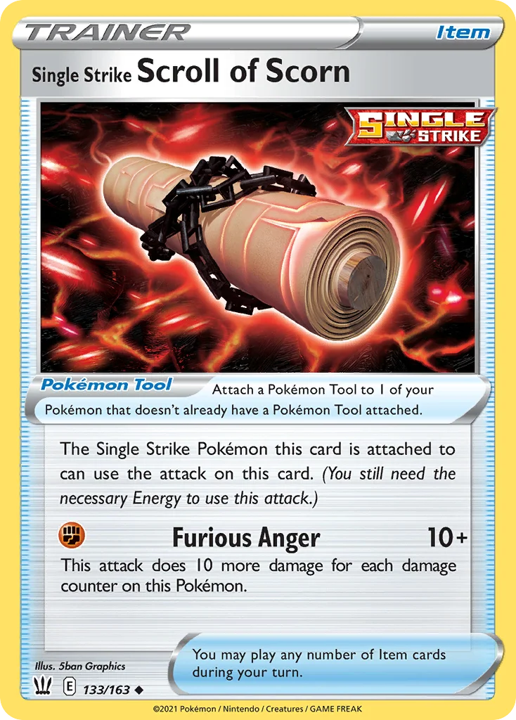 Single Strike Scroll of Scorn 133/163 Uncommon