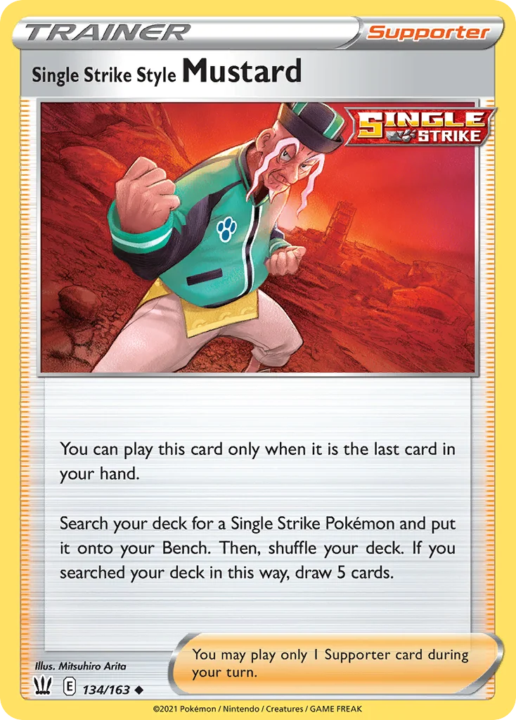 Single Strike Style Mustard 134/163 Uncommon