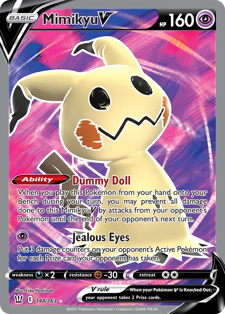 Mimikyu V 148/163 Rare ultra