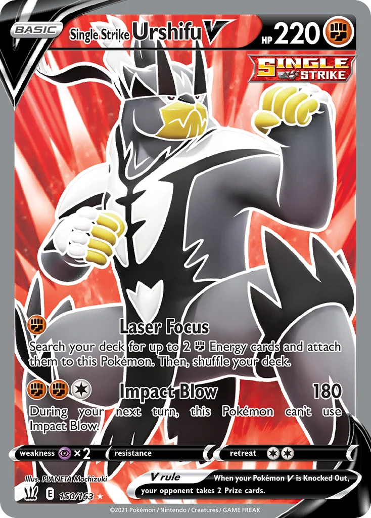 Single Strike Urshifu V 150/163 Rare ultra