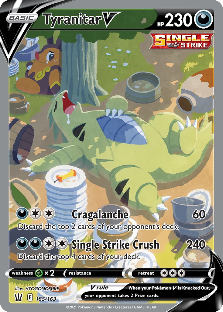 Tyranitar V 155/163 Rare ultra