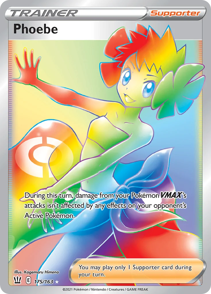 swsh5-175 Phoebe 175/163 Rare rainbow