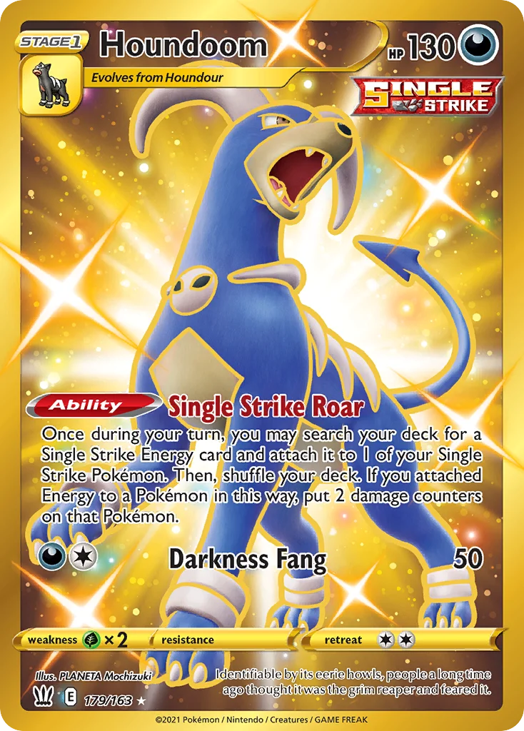 swsh5-179 Houndoom 179/163 Rare secret