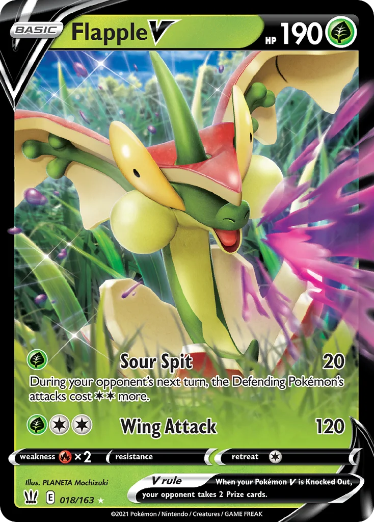 Flapple V 018/163 Rare holo v