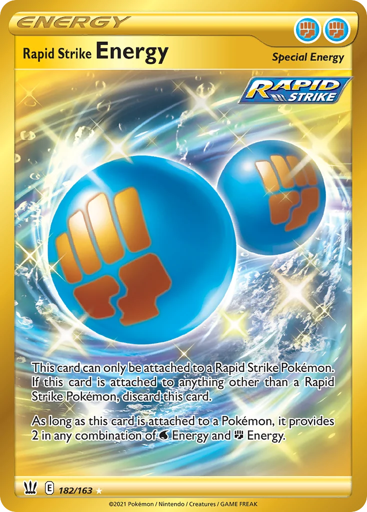 swsh5-182 Rapid Strike Energy 182/163 Rare secret