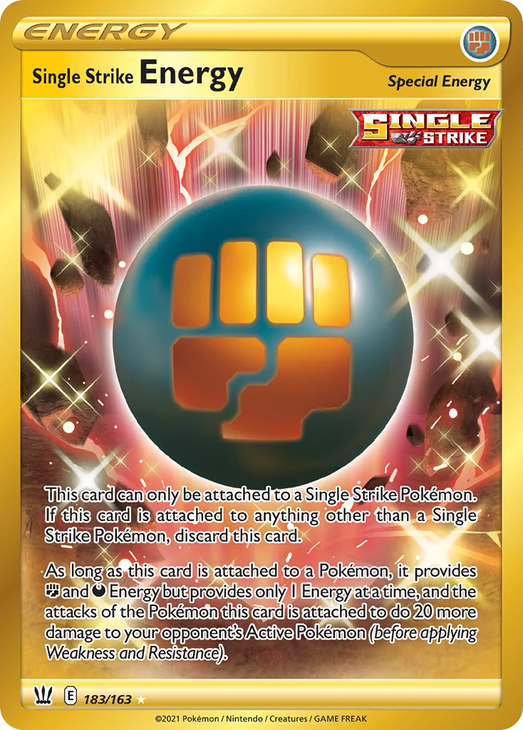 swsh5-183 Single Strike Energy 183/163 Rare secret
