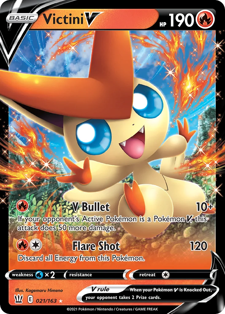 Victini V 021/163 Rare holo v