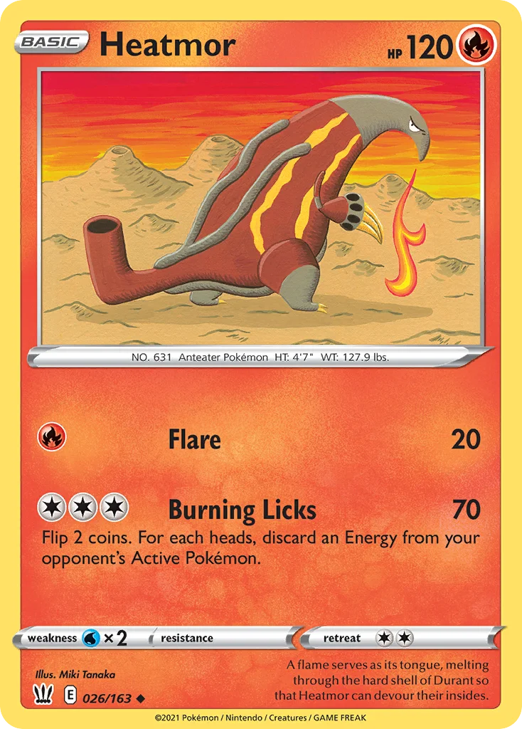swsh5-26 Heatmor 026/163 Uncommon