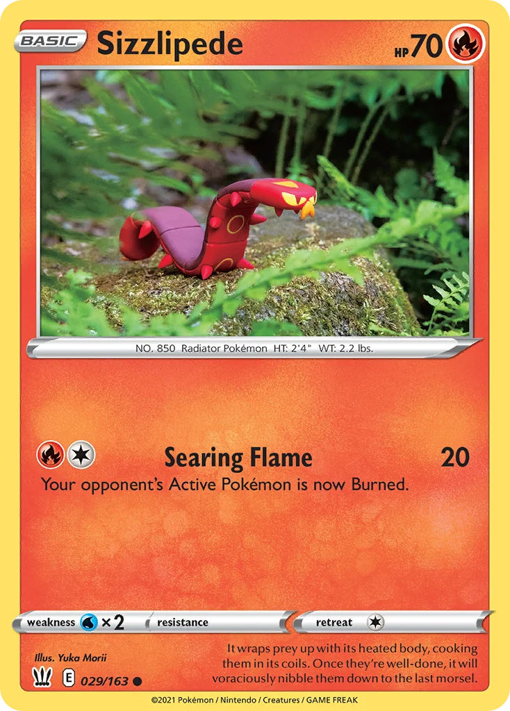 swsh5-29 Sizzlipede 029/163 Common