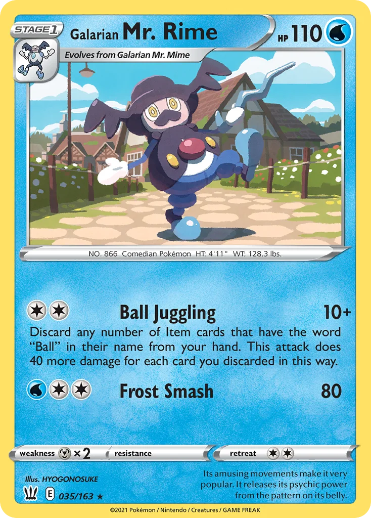 swsh5-35 Galarian Mr. Rime 035/163 Rare