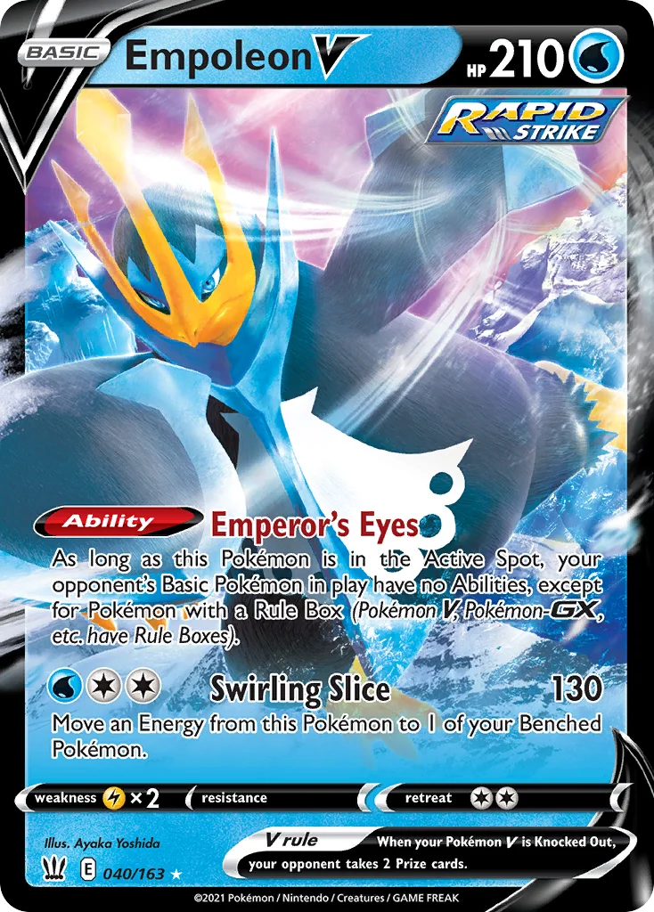 swsh5-40 Empoleon V 040/163 Rare holo v