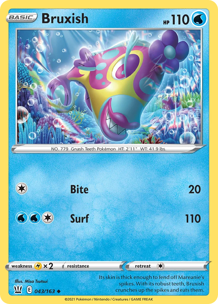 swsh5-43 Bruxish 043/163 Uncommon