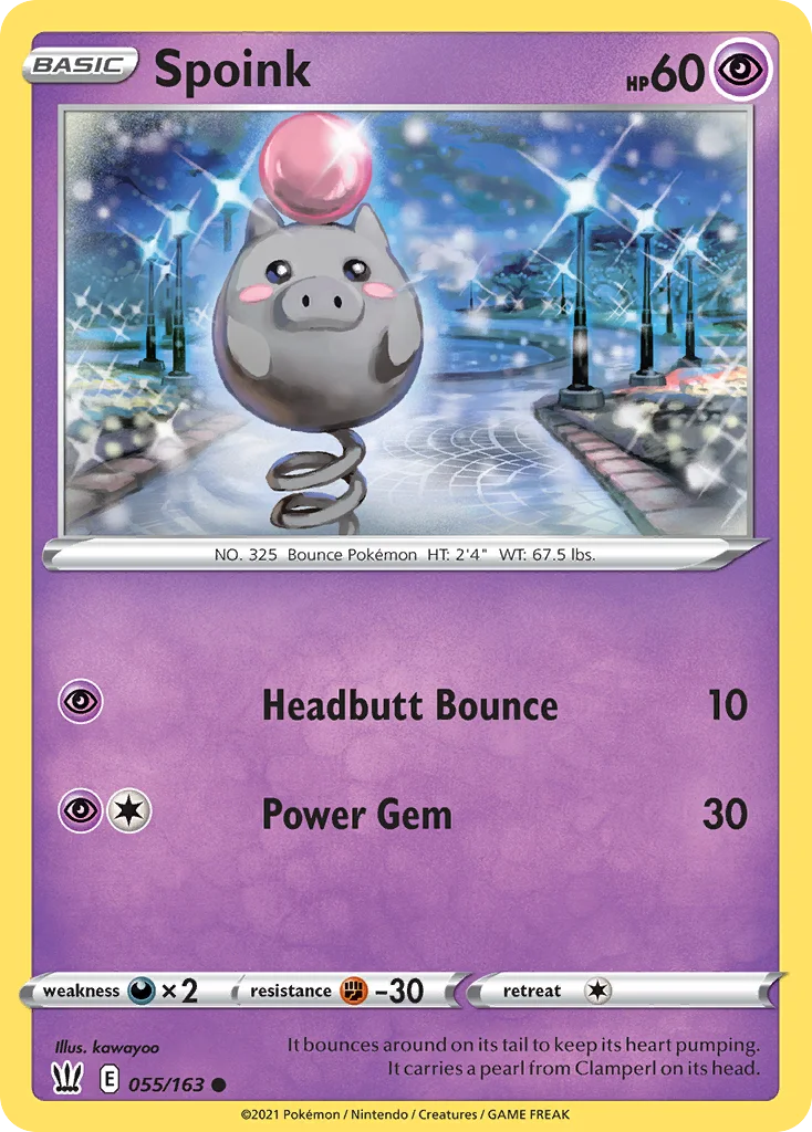swsh5-55 Spoink 055/163 Common