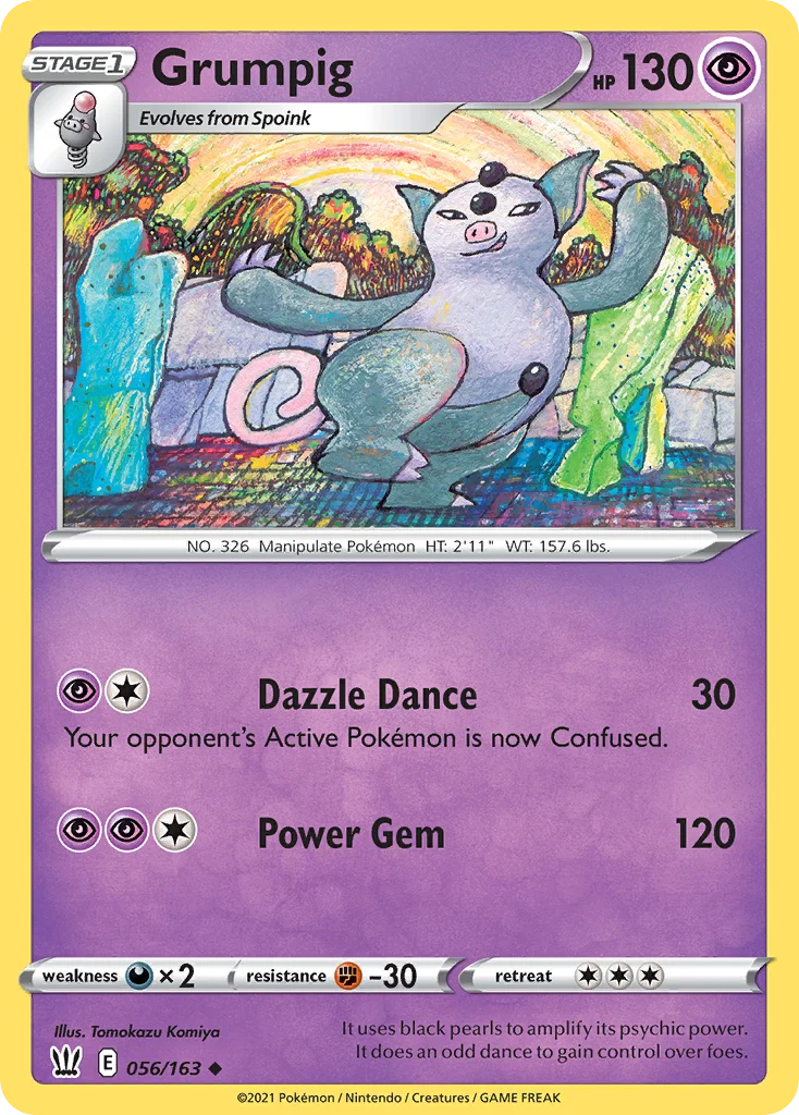 swsh5-56 Grumpig 056/163 Uncommon