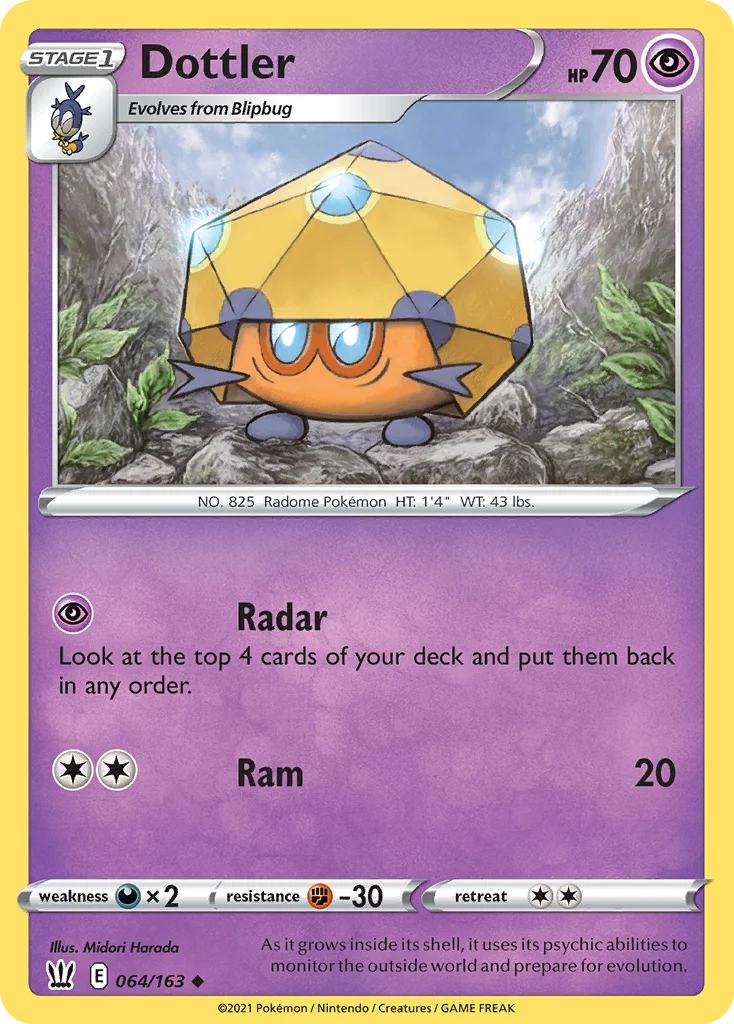 swsh5-64 Dottler 064/163 Uncommon