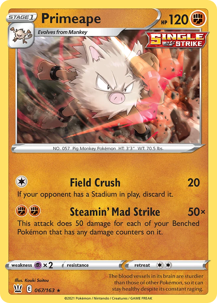 swsh5-67 Primeape 067/163 Rare
