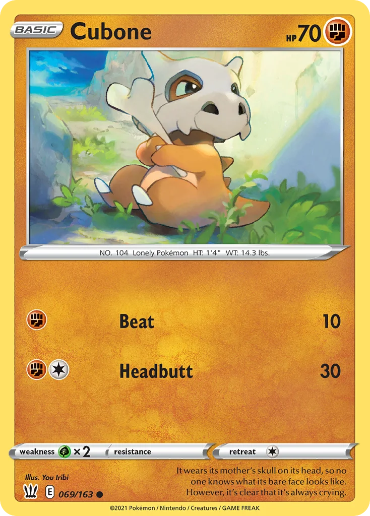 swsh5-69 Cubone 069/163 Common