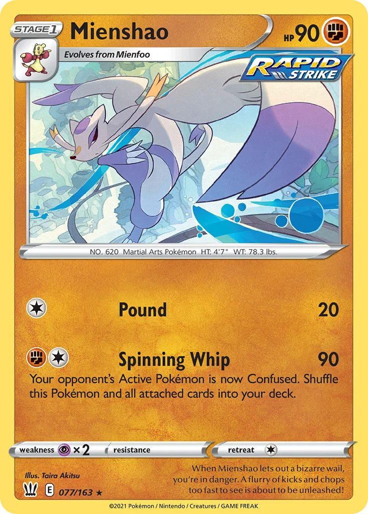 swsh5-77 Mienshao 077/163 Rare