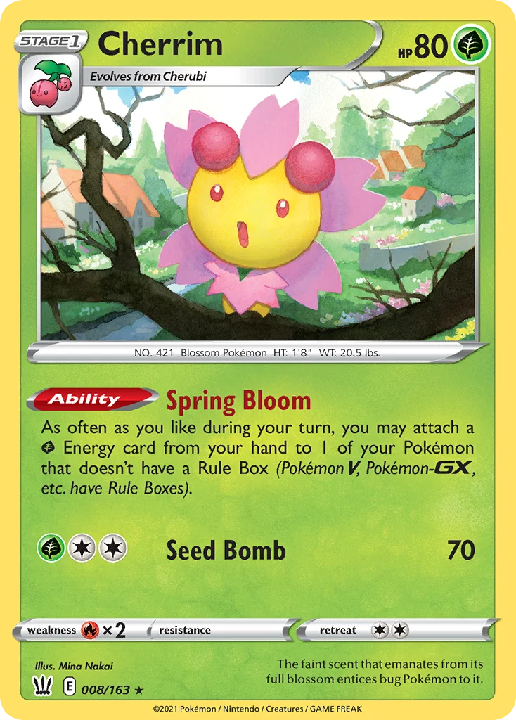 Cherrim 008/163 Rare holo