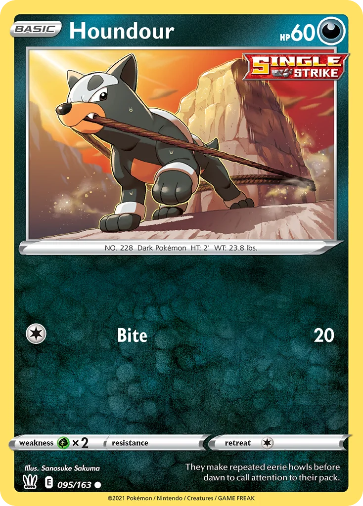 swsh5-95 Houndour 095/163 Common