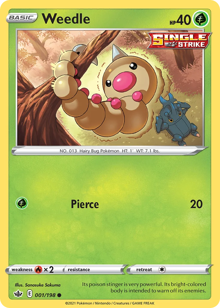 Weedle 001/198 Common