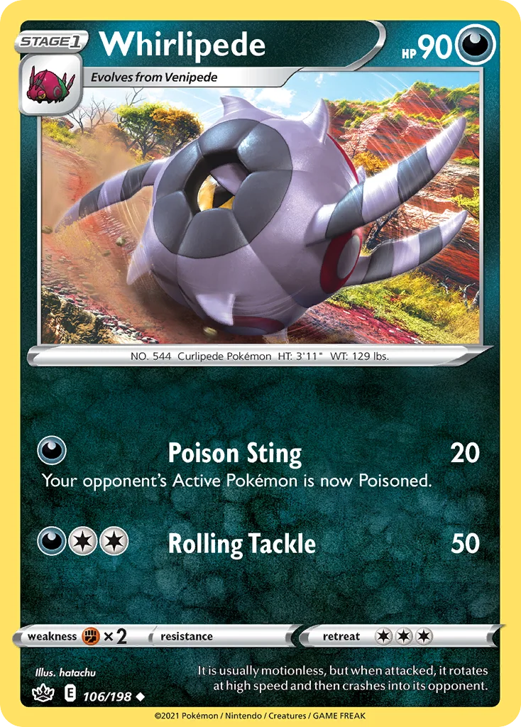 Whirlipede 106/198 Uncommon
