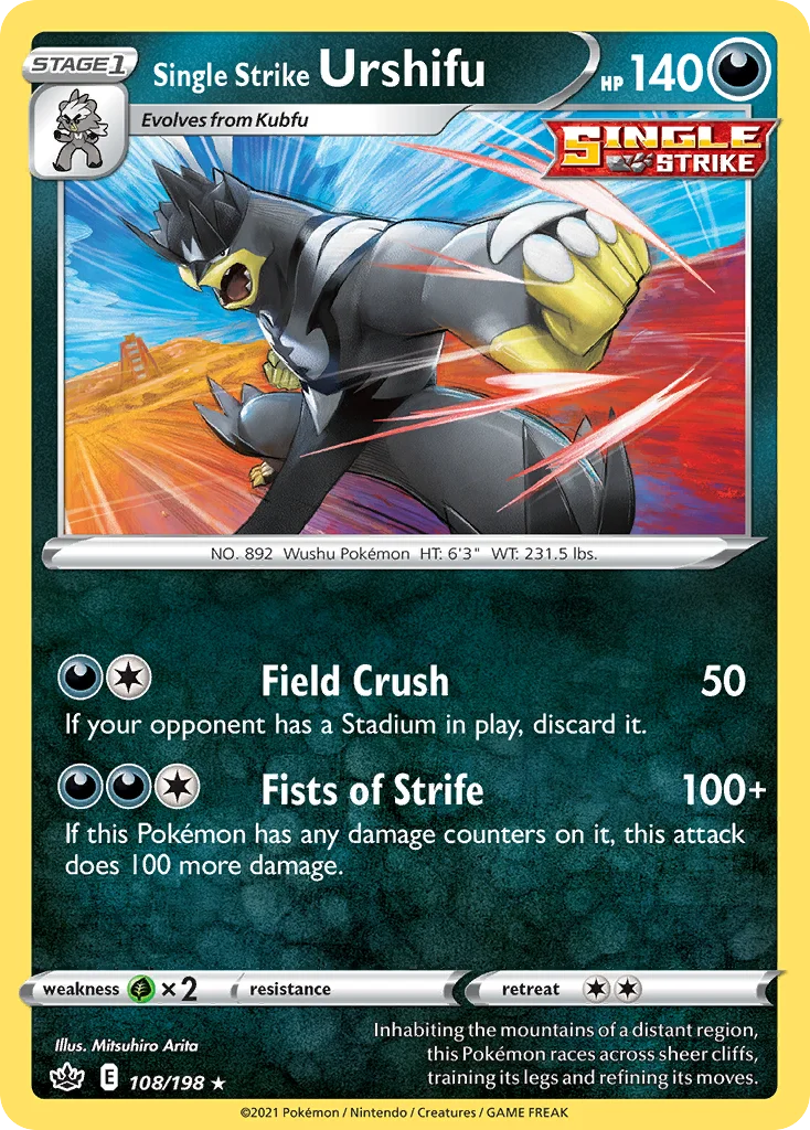 Single Strike Urshifu 108/198 Rare holo
