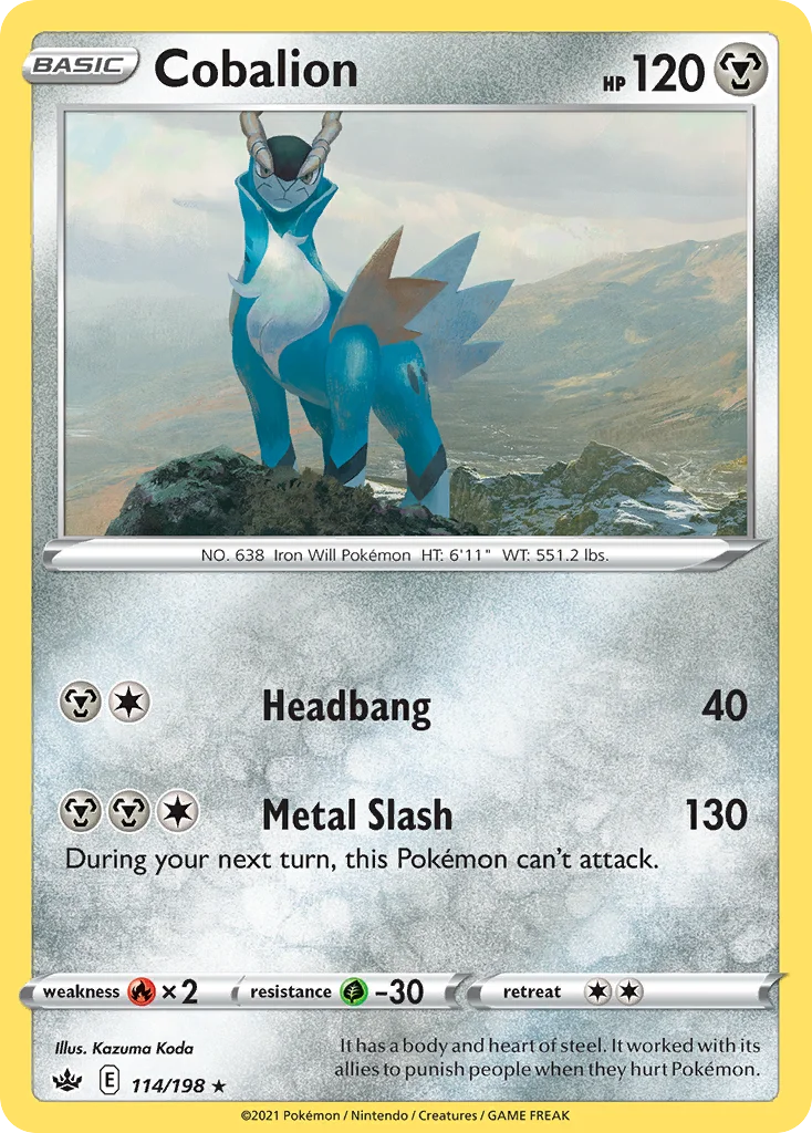 Cobalion 114/198 Rare holo