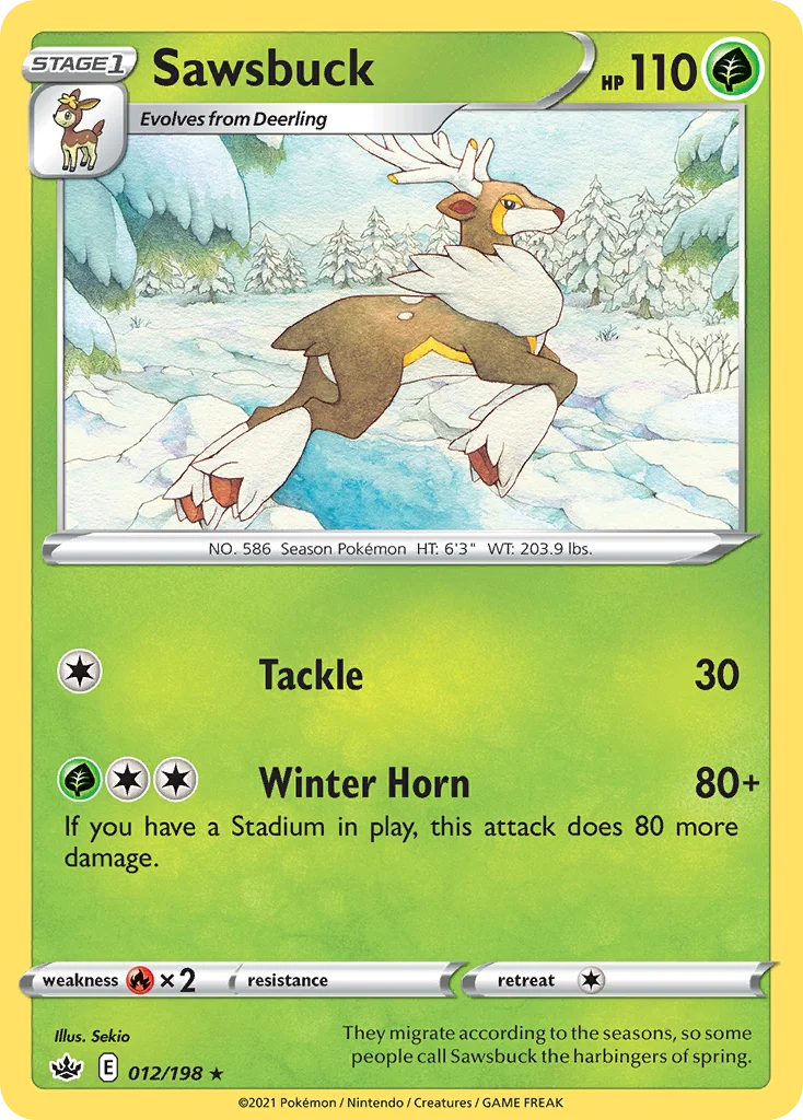 Sawsbuck 012/198 Rare